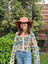 Load image into Gallery viewer, Pure Linen Broadbrim Hat - Terracotta