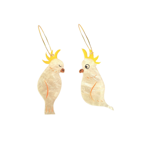 Seconds Cockatoo Earrings