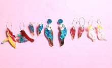 Load image into Gallery viewer, Budgie Statement Earrings