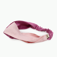 Load image into Gallery viewer, Pure Linen Twist Headband (2 tones of Pink)