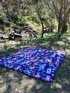 Candice Gray 'Alice in Wonderland' Picnic Rug (2m x 2m)