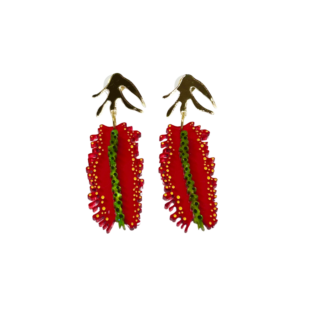 Bottlebrush Statement Earrings