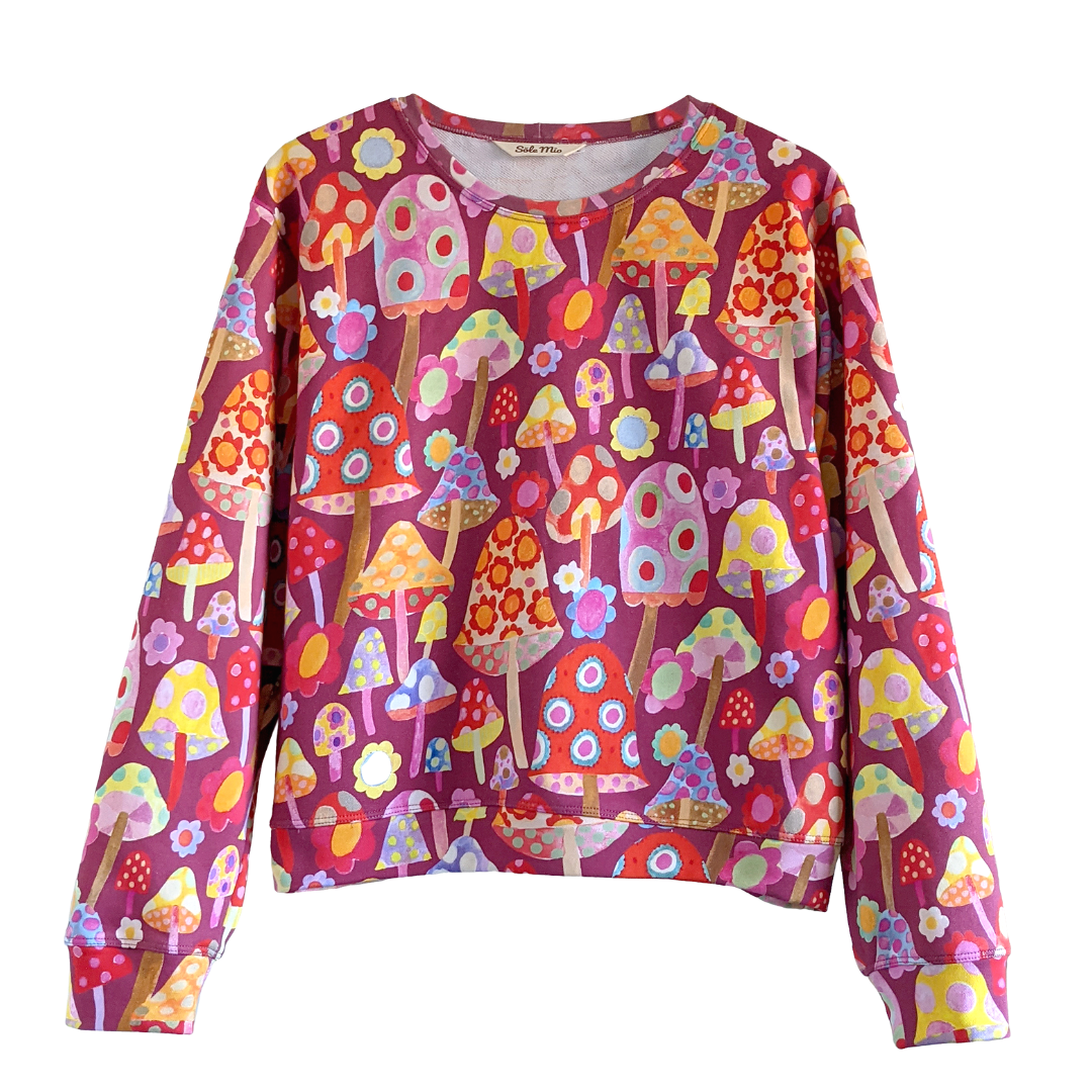 Shannon Snow 'Magical Mushrooms' Jumper (Heavyweight) Sole Mio Designs