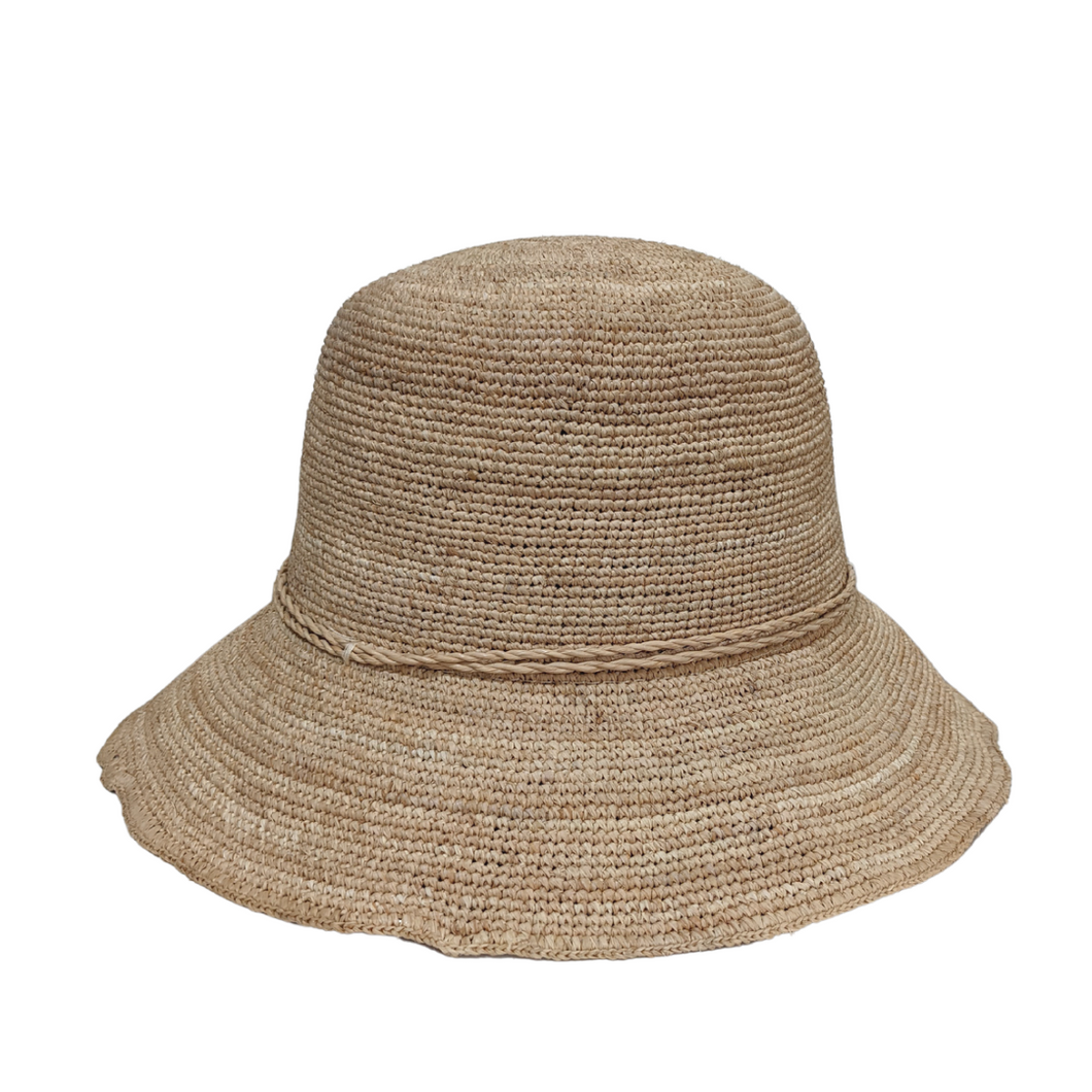 100% Natural Raffia Straw Hat