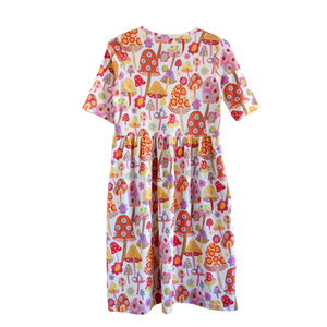 *SECONDS* Shannon Snow 'Magical Mushrooms' Fitted Tee Dress