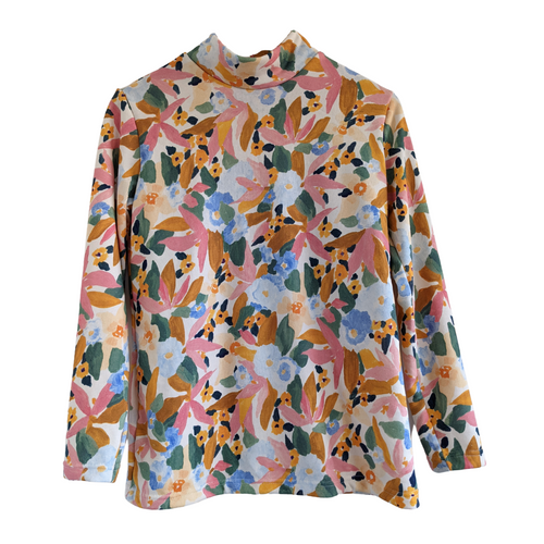 'Autumn Florals' Organic Cotton French Terry Skivvy