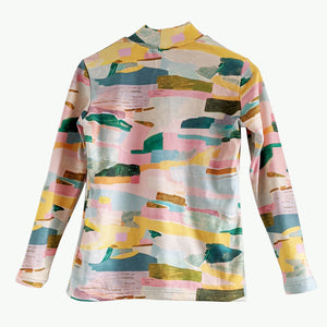 'Abstract Landscape' Organic Cotton French Terry Skivvy