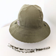 Load image into Gallery viewer, &#39;Sage Polka Dot&#39; (Linen) Kid Floppy Hat