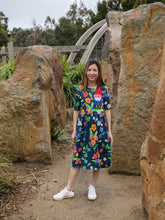 Load image into Gallery viewer, Shannon Snow &#39;Gnome Garden&#39;  Fitted Tee Dress
