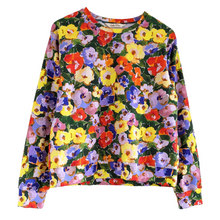 Load image into Gallery viewer, Candice Gray &#39;Pansies&#39; Jumper (Midweight)