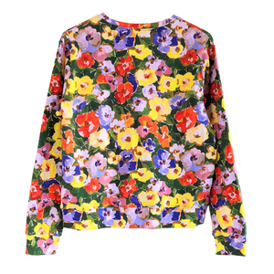 Candice Gray 'Pansies' Jumper (Midweight)