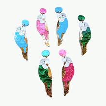 Load image into Gallery viewer, Build Your Own Budgie Statement Earrings (One Single Earring)