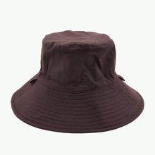 Load image into Gallery viewer, Plain Colour Chestnut/Black Broadbrim Hat