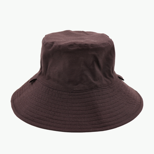 Plain Colour Chestnut/Black Broadbrim Hat