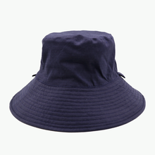 Load image into Gallery viewer, Plain Colour Navy/Black Broadbrim Hat