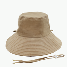 Load image into Gallery viewer, Plain Colour Sand/Blue Broadbrim Hat