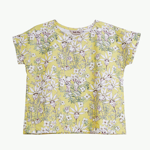 'May Gibb's Flannel Flower Babies' Relaxed Boxy Top